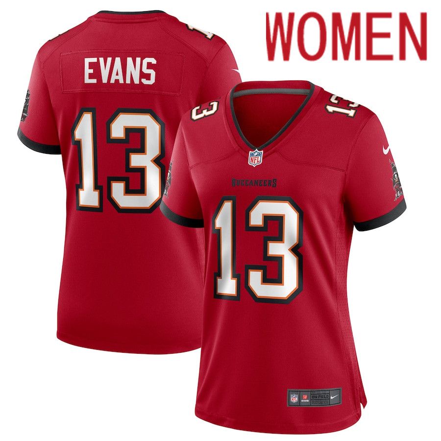 Women Tampa Bay Buccaneers #13 Mike Evans Nike Red Game NFL Jersey
